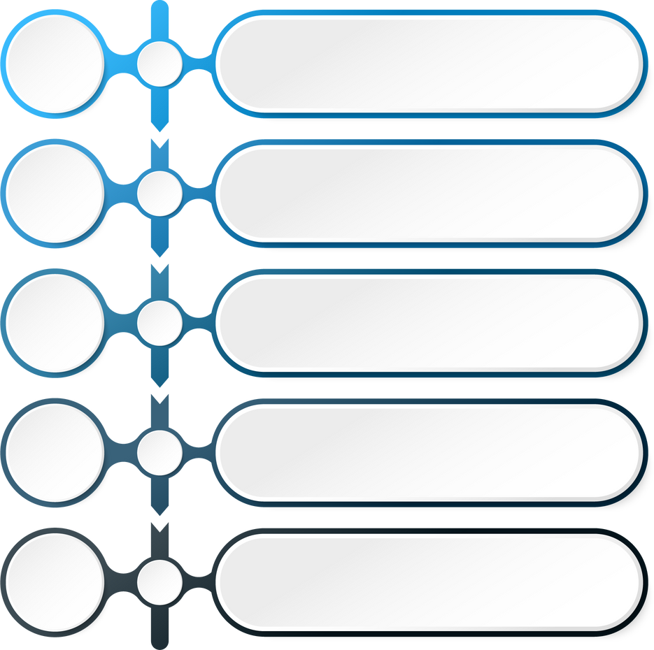 Infographic process design 5 options or steps.